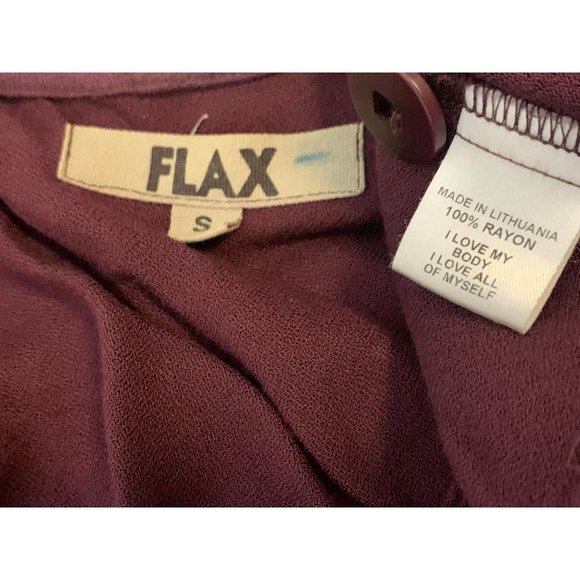 Flax one Botton‎ Blouse size small - Picture 3 of 3